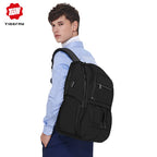 Lifetime warranty RFID improved anti-theft zipper waterproof men's laptop backpack with USB large capacity travel bag for men and women