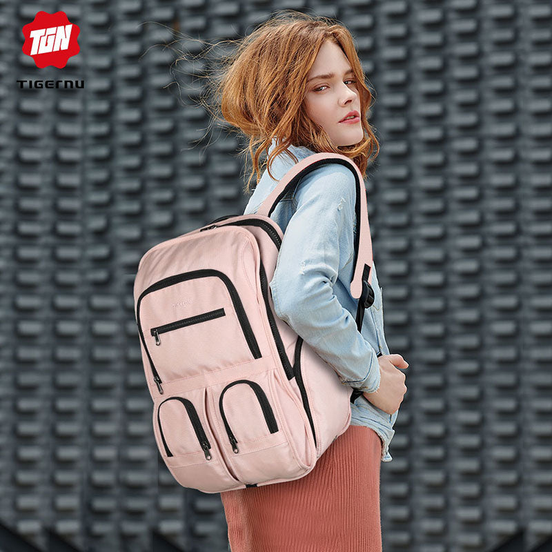 Lifetime warranty RFID improved anti-theft zipper waterproof men's laptop backpack with USB large capacity travel bag for men and women