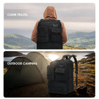 Double layer 17.3 inch laptop backpack, lifetime warranty, men's waterproof backpack, outdoor tactical backpack, unlimited series