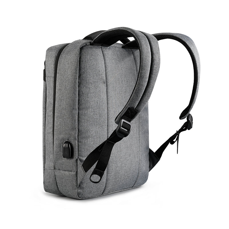 Tigernu brand ultra-thin backpack USB charging men's 14 inch 15.6 inch laptop backpack women's splash proof simple youth schoolbag