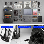 Tigernu men's backpack for laptop 15.6 inches, with USB charging and anti-theft