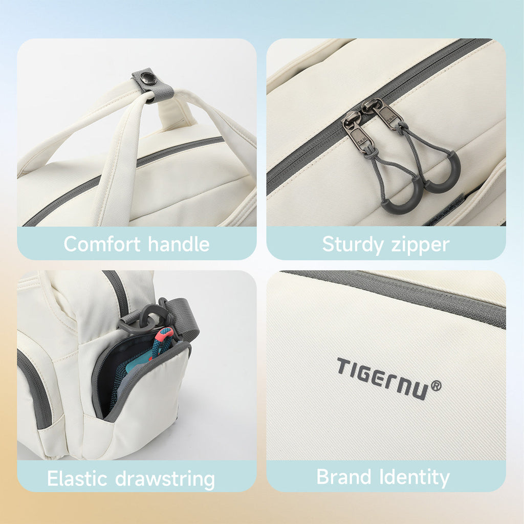 TIGERNU T-S81195 Versatile Handbag 8L Multi-Compartment with Ergonomic Straps