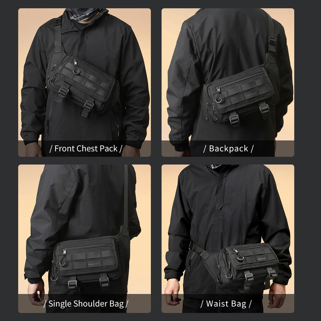 Tigernu Men Chest Bags Outdoor Messenger Bags For Men Hunting Carry Pack Sling Bag Male Hiking Shoulder Bag Waist Bag Crossbody