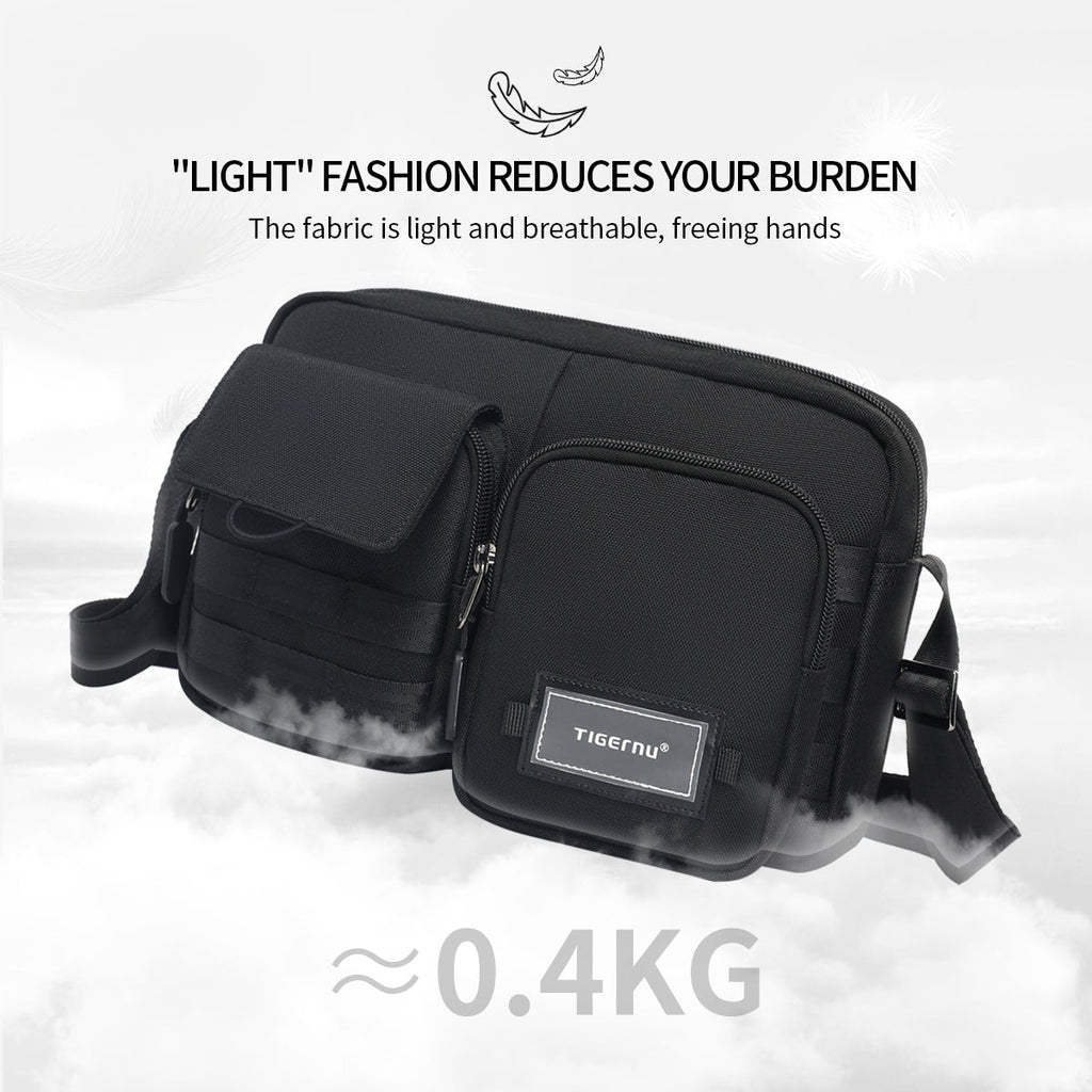Lifetime warranty, new model, men's shoulder bag, lamp, weight, mini shoulder bag, travel bag, sling, waist bag, loose series