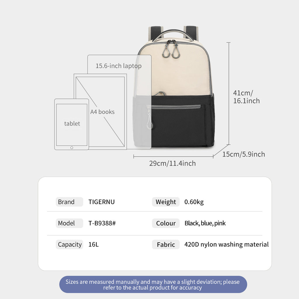 Tigernu T-B9388 fashion new designer waterproof school bagpack mochila casual sport backpack for women girl