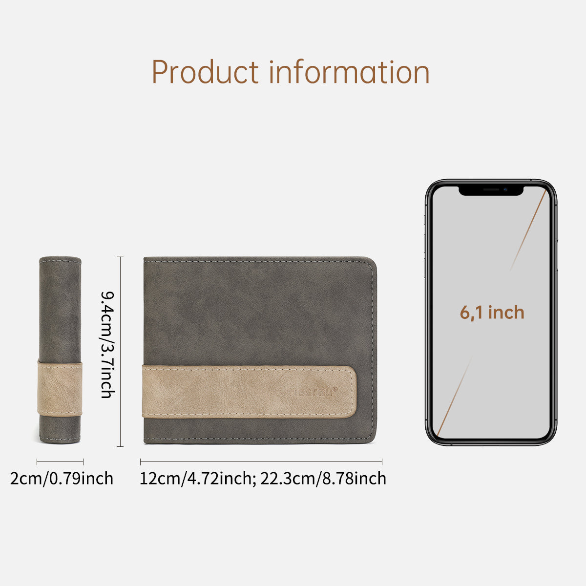 Tigernu, new men's leather short wallet, ultra-thin small wallet, casual men's wallet with card slot, coin wallet, men's wallet, men's mini bag