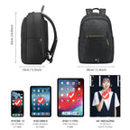Lifetime warranty, daily lamps, school backpack, waterproof men's laptop backpack 15.6 inches, fashionable youth travel backpack