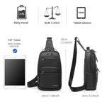 Fashion men's Tigernu mini travel bag, high-quality waterproof shoulder bag, small cross body, messenger, connection series