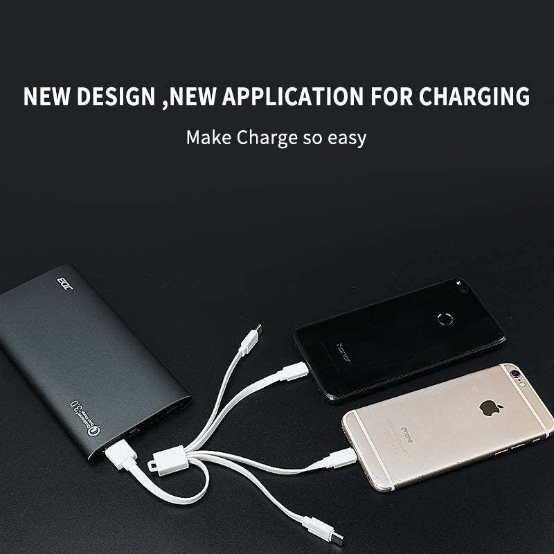 Tigernu 3-in-1 charging cable usb fast charging usb cable for iphone data cables