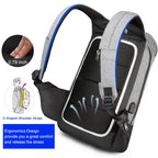 Tigernu men's backpack for laptop 15.6 inches, with USB charging and anti-theft