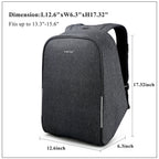 Tigernu T-B3213HC Backpack for men boys travel outdoor big bag with usb charging anti theft black gray leisure style fits for 15.6