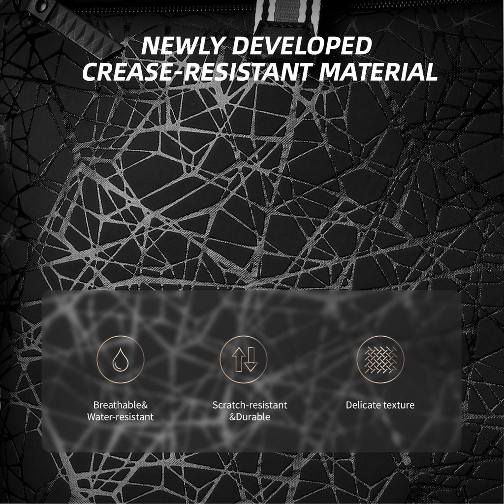 Luxury designer men's laptop backpack 15.6 inches, fashionable and spacious school backpack, with crow and USB charging, handbag