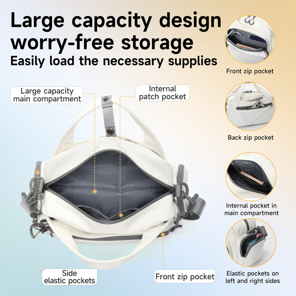 TIGERNU T-S81195 Versatile Handbag 8L Multi-Compartment with Ergonomic Straps
