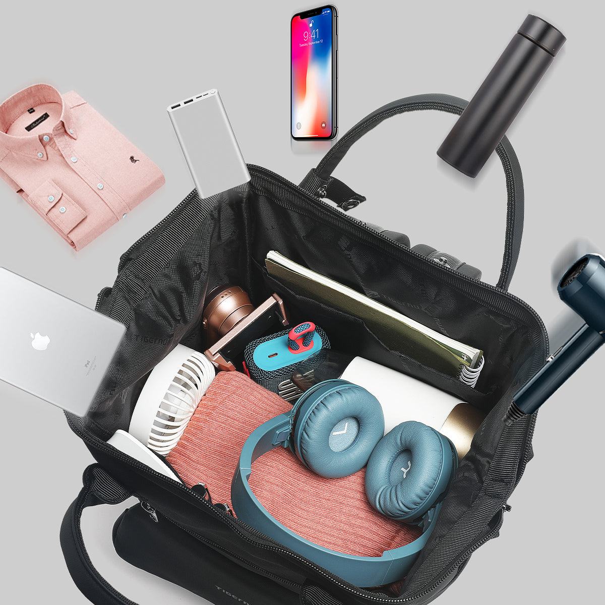 Lifetime warranty, women's laptop backpack 14.15 inches, women's backpack, women's light travel bag, women's leisure school backpack