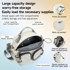 TIGERNU T-S81193 Leisure Bag Multi-Compartment Crossbody with Adjustable Strap