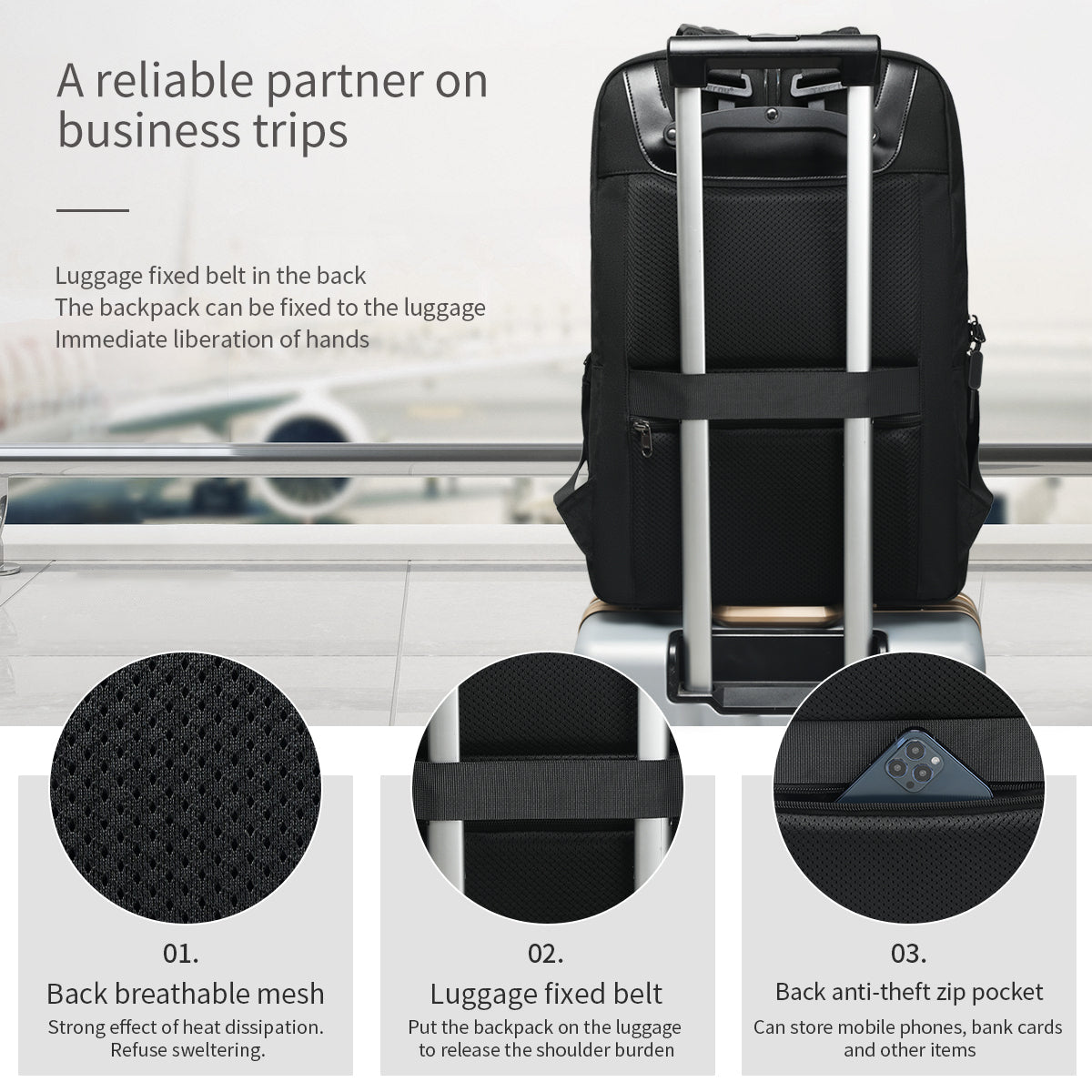 Double layer 17.3 inch laptop backpack, lifetime warranty, men's waterproof backpack, outdoor tactical backpack, unlimited series