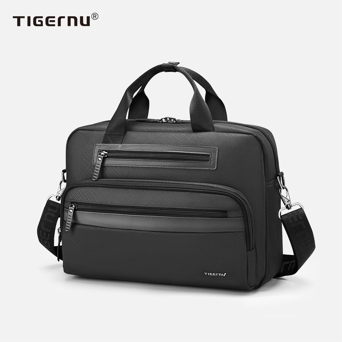 Tigernu Business Waterproof Briefcase Men Laptop Briefcase 12-14.1" Casual Vintage Briefcase Laptop Handbag Bags Connect Series