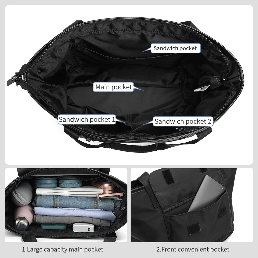 Tigernu T-S8395 15.6 Inch large capacity water resistant anti-theft luggage bag women travel bags with laptop compartment