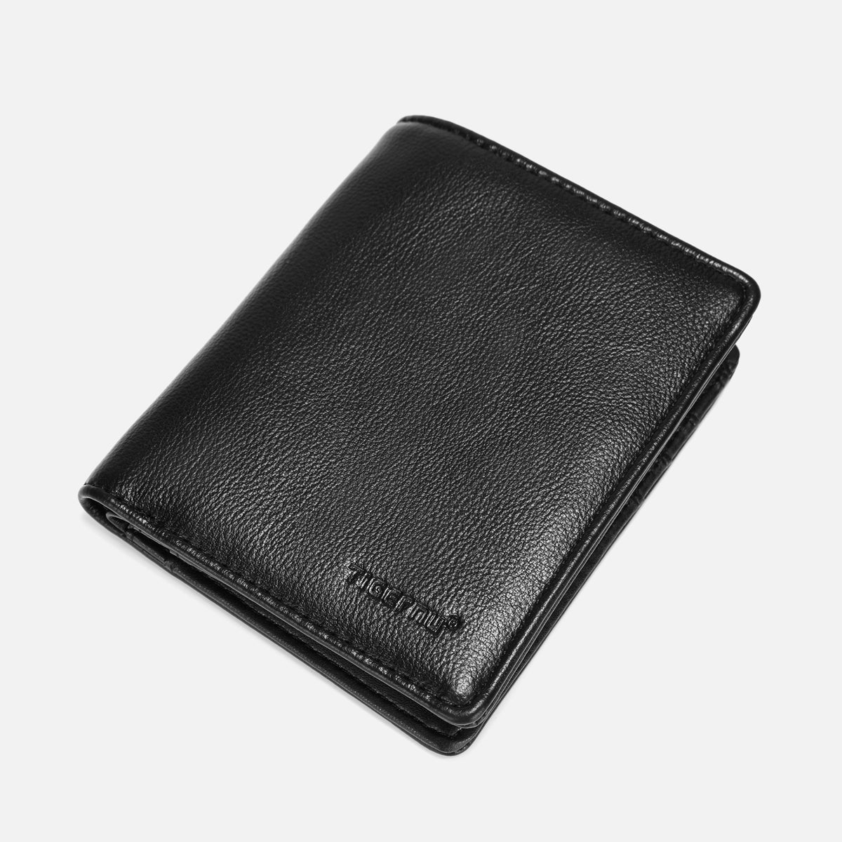 Tigernu, new style, men's artificial leather short wallet, RFID, men's leather wallet, business coin wallet, men's black thin light, designer clip, handbag