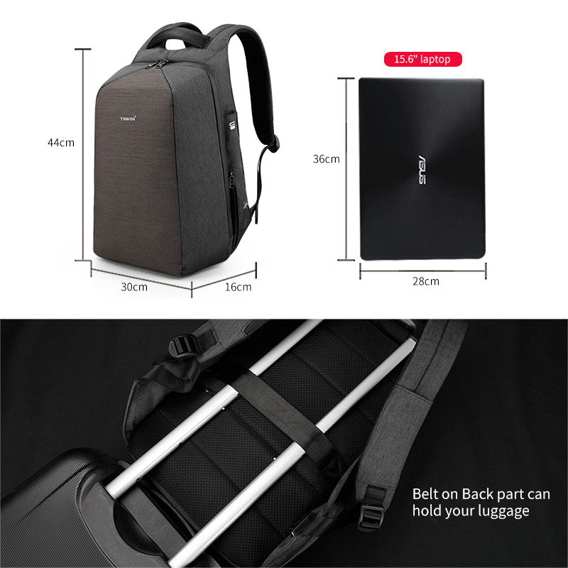 Tigernu Women's Backpack Fashion Leisure Business High Quality Zipper Clutch Carbon Steel Anti theft Waterproof Women's School Travel Bag Laptop Computer Backpack Women's Backpack