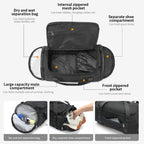 Tigernu 	T-N1051 brand new travel fitness trendy and fashionable gym waterproof bag with shoes compartments