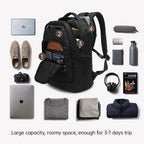 Lifetime Warraty Men Backpack Large Capacity Male Travel Backpack 15.6" Laptop Backpack Bag Designer School Bags Luxury For Men