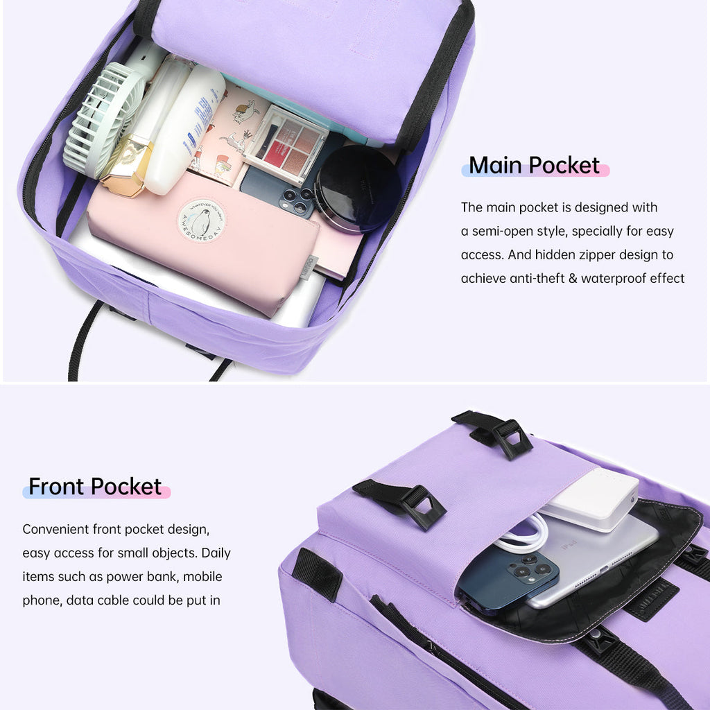 Tigernu Fashion Color Lightweight Women's Bag 14 inch Women's Bag Schoolbag Casual Women's Little Girl's Backpack New