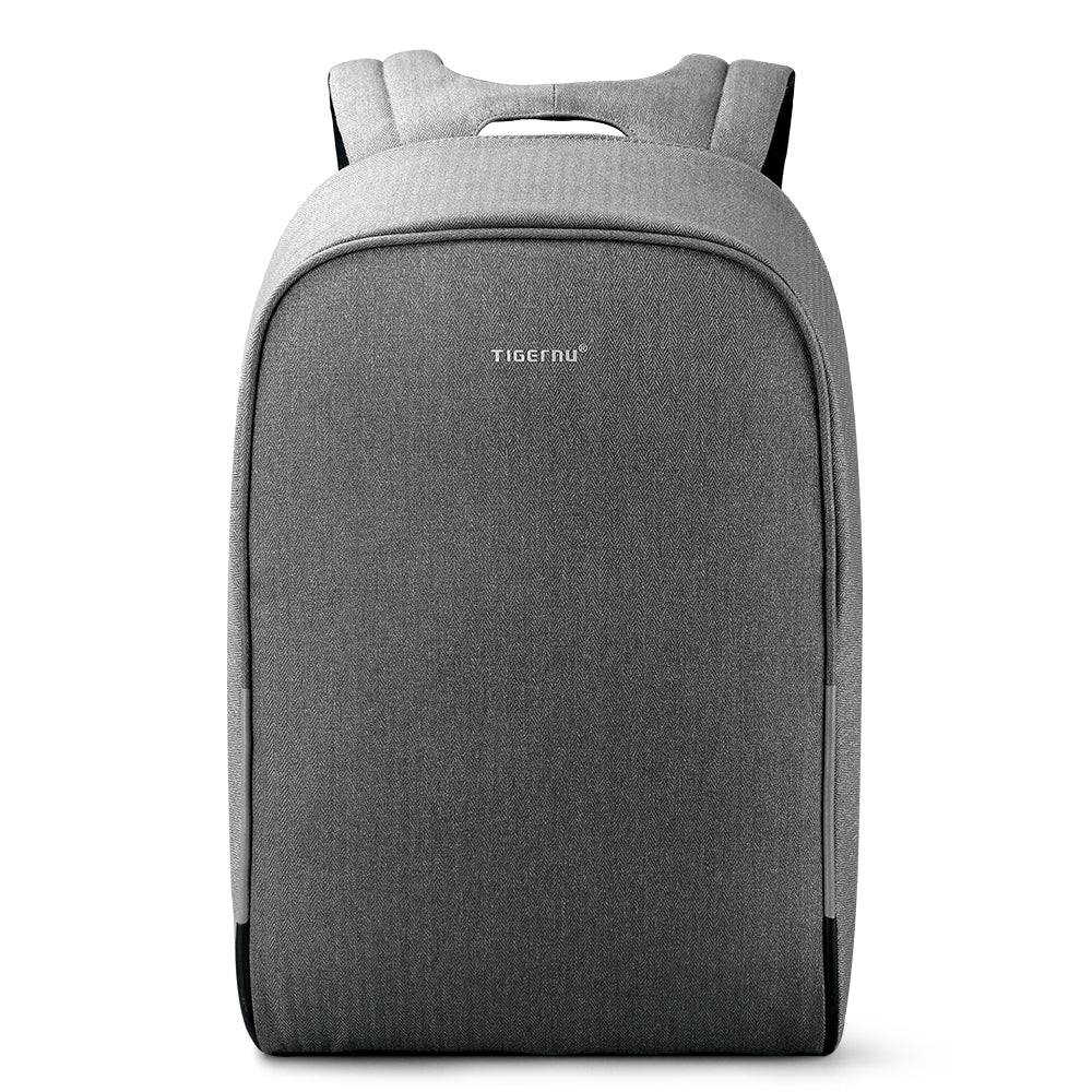 Tigernu T-B3213HC Backpack for men boys travel outdoor big bag with usb charging anti theft black gray leisure style fits for 15.6