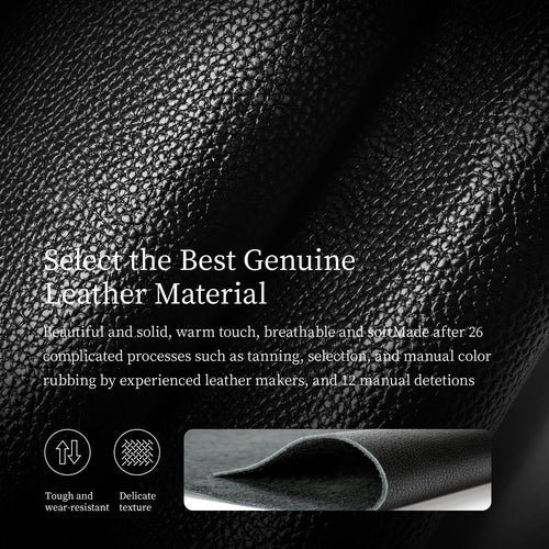 Lifetime Warranty Luxury Men's Wallet 100% Leather Men's Wallet Long Men's Leather Men's Wallet