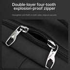 Teenagers' daily school backpack, double-layer road men's zippered backpack, anti-theft laptop 17 inch, lifetime warranty