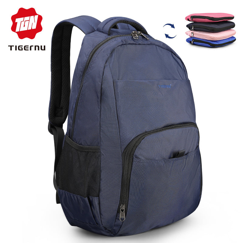 Tigernu women's backpack for school and travel, pink/blue, 14.1 inches