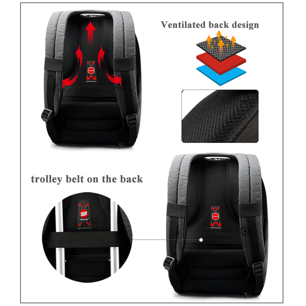 Tigernu T-B3213HB Anti theft 15.6 inch sleeve cover laptop men women USB charging high quality backpack
