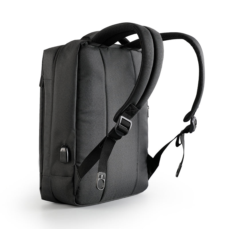 Tigernu brand ultra-thin backpack USB charging men's 14 inch 15.6 inch laptop backpack women's splash proof simple youth schoolbag