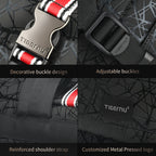 Luxury designer men's laptop backpack 15.6 inches, fashionable and spacious school backpack, with crow and USB charging, handbag