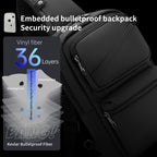 Tigernu Bulletproof fashion chest sling bag men wholesale Sling Bag sling shoulder crossbody BAG large capacity 9.6 inch black TPU