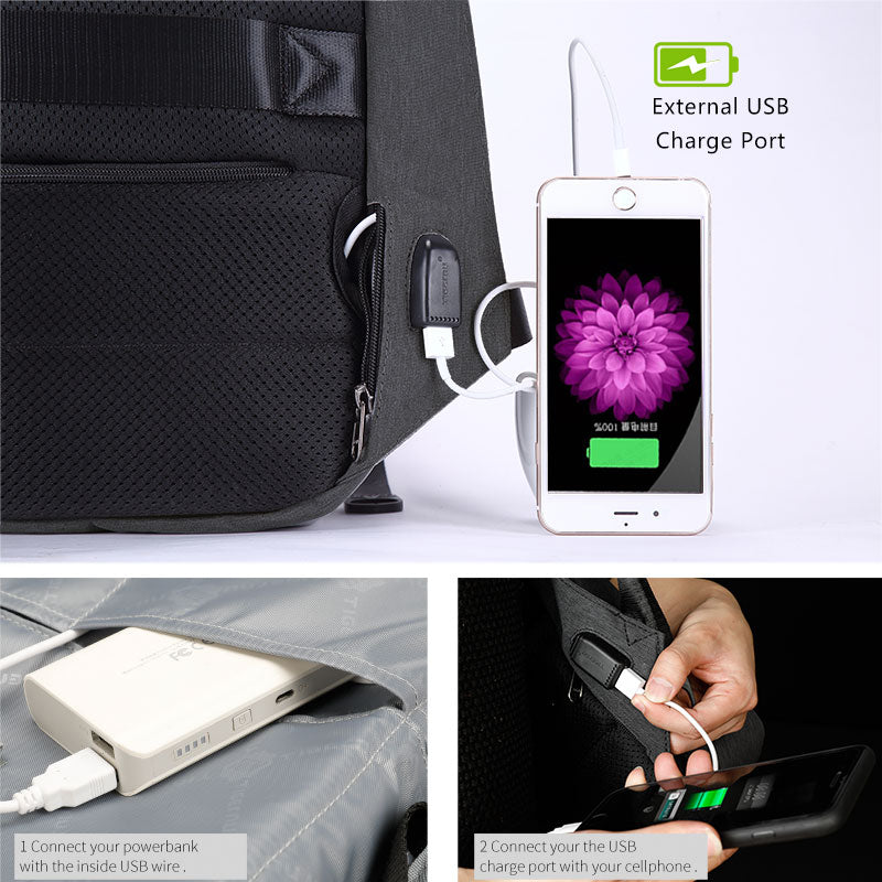 Tigernu Women's Backpack Fashion Leisure Business High Quality Zipper Clutch Carbon Steel Anti theft Waterproof Women's School Travel Bag Laptop Computer Backpack Women's Backpack
