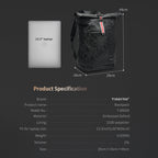 Luxury designer men's laptop backpack 15.6 inches, fashionable and spacious school backpack, with crow and USB charging, handbag