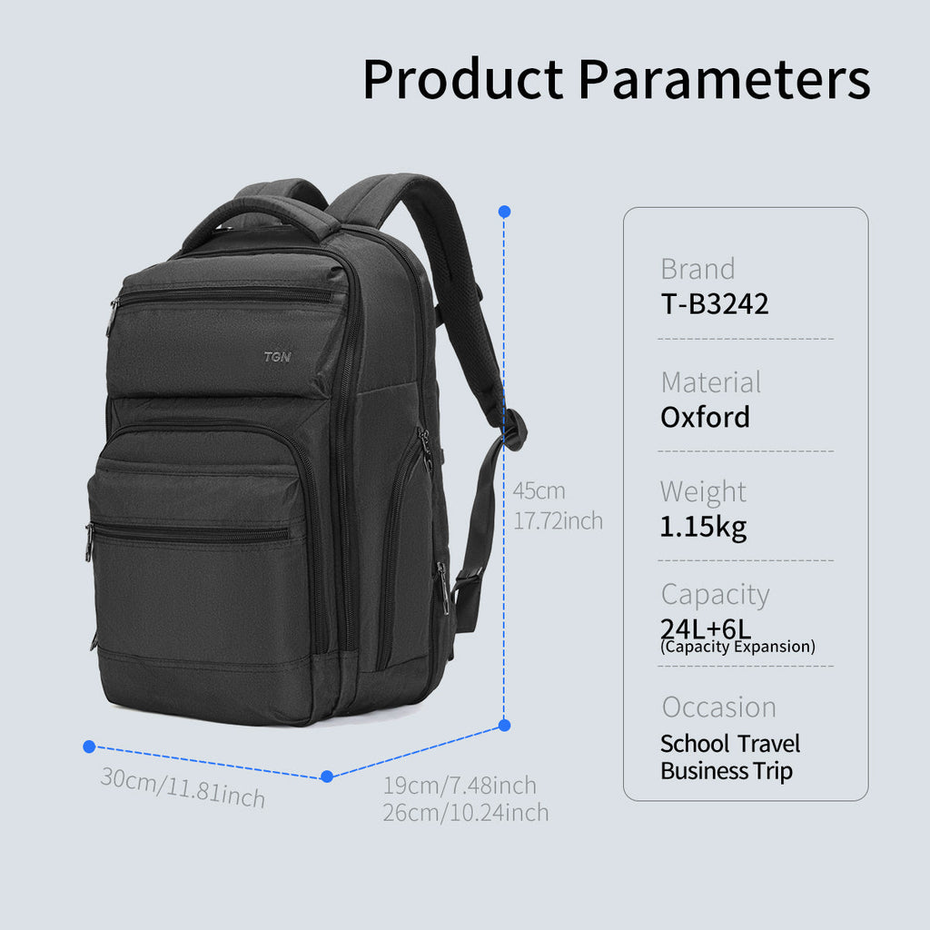 Tigernu Brand 29L Anti Theft Men Fashion USB Charger Male Mochila 15.6inch Laptop Bag Backpacks Travel Casual Schoolbag For Boy