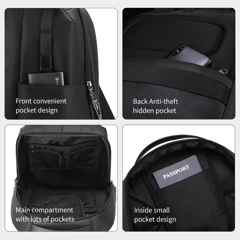 Men's fashion Tigernu backpack, casual laptop backpack 13.3 inch, wrinkle resistant