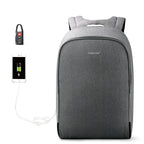 Tigernu T-B3213HC Backpack for men boys travel outdoor big bag with usb charging anti theft black gray leisure style fits for 15.6