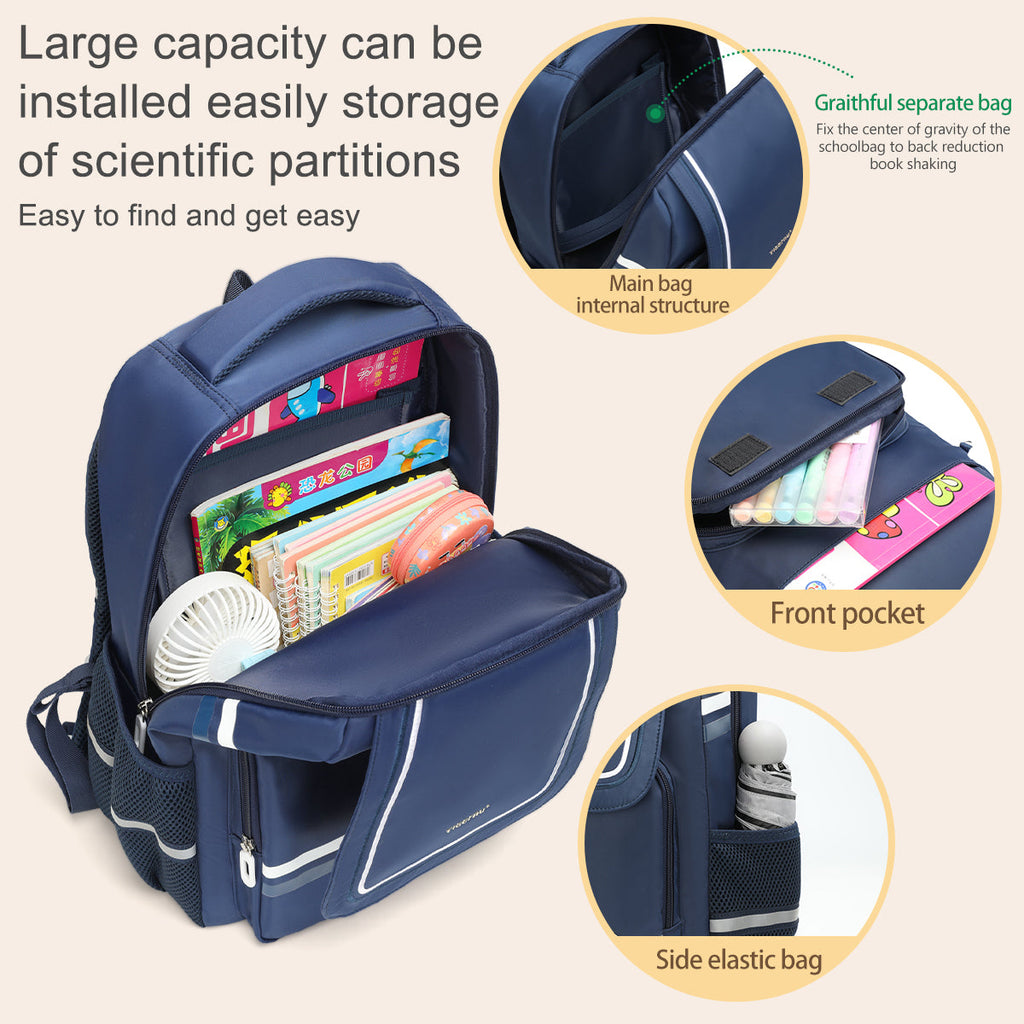 Tigernu T-B9037 light weight reflective stripe bag school backpacks stylish student backpack