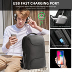 Mochila Tigernu de gran capacidad y nueva moda para hombre, apta para portátiles de 15,6", antirrobo, para viajes escolares, impermeable, de TPU. 