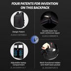 Lifetime warranty, anti-theft, large capacity, 15.6-19 inch college laptop backpack, men's backpack, women's backpack, men's travel backpack, Mochila