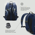 Lifetime warranty, daily lamps, school backpack, waterproof men's laptop backpack 15.6 inches, fashionable youth travel backpack