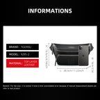 Tigernu Top Layer Leather Chest Bag High Quality Messenger Bag Men Leather Male Crossbody Bag Soft Waterproof Casual Bag For Men