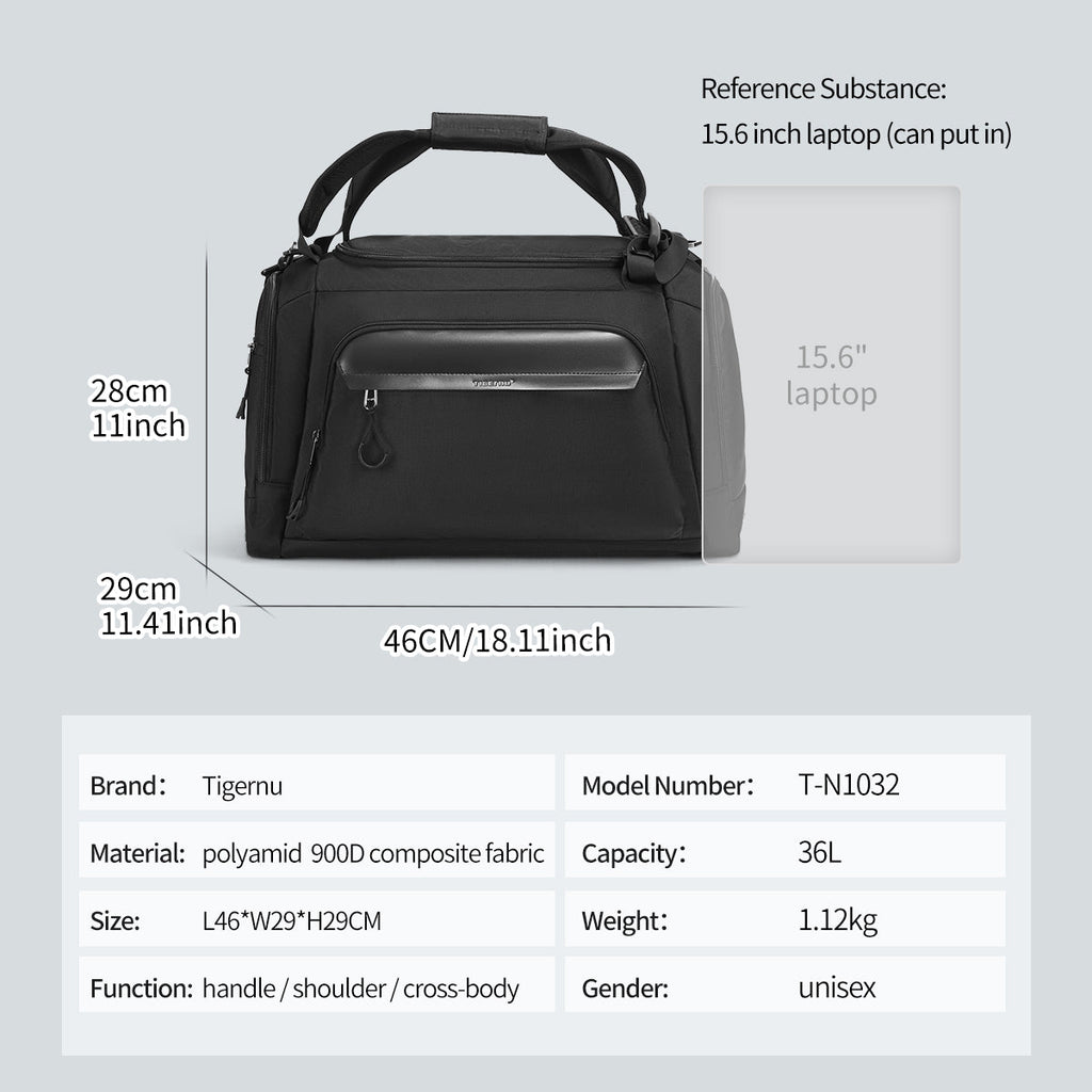 Tigernu T-N1032 large capacity multi-function casual sport gym bag travel backpack for men