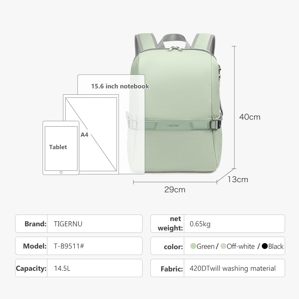 Tigernu T-B9511 custom logo waterproof casual sports backpacks unisex college student laptop backpack