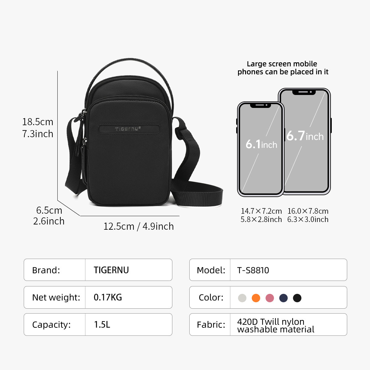 Tigernu Women Crossbody Bag Shoulder Bag Female Handbag Sling Bag Girl Mini Bag Light Card Holder Phone Bag For Girls Mini Bags