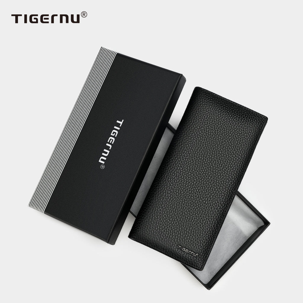Lifetime Warranty Luxury Men's Wallet 100% Leather Men's Wallet Long Men's Leather Men's Wallet