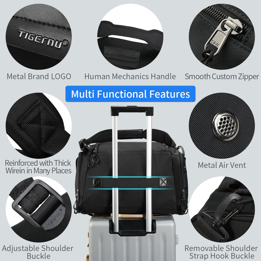 Tigernu T-N1032 large capacity multi-function casual sport gym bag travel backpack for men
